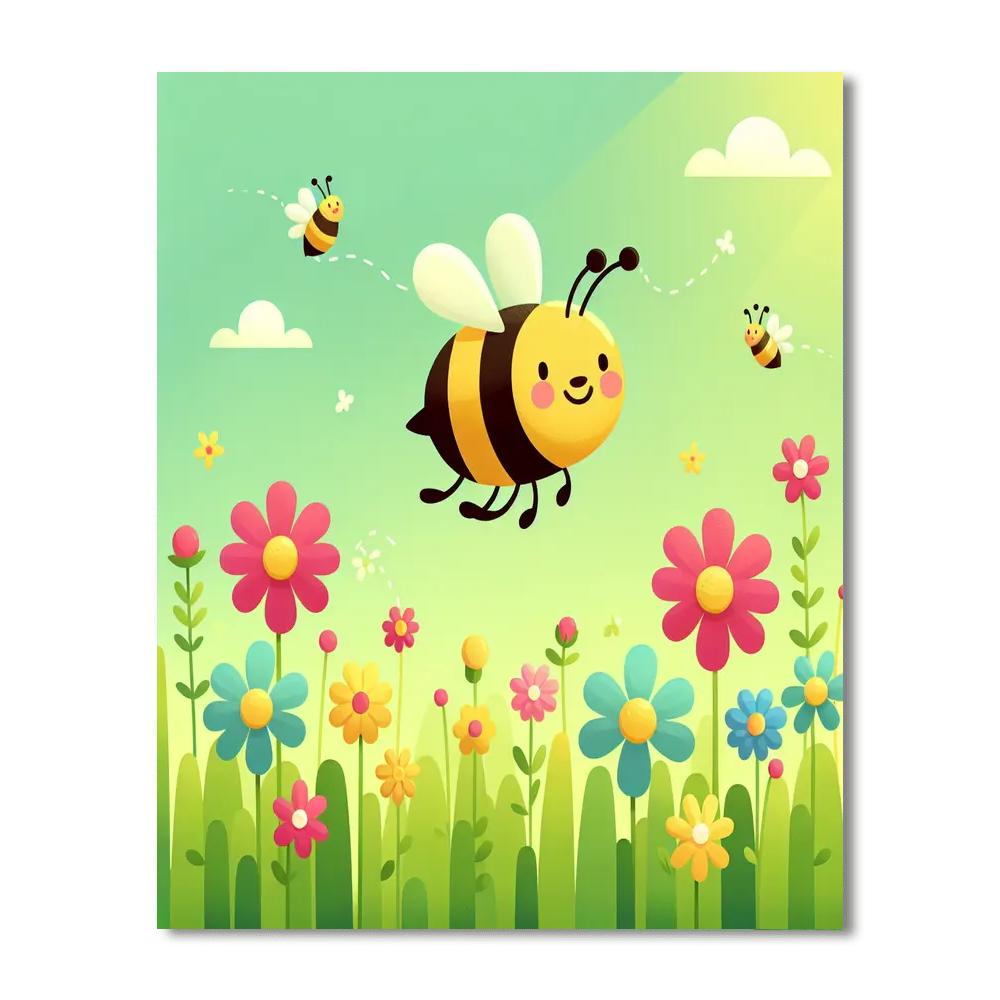 Happy Honeybee Numbered Painting Kits