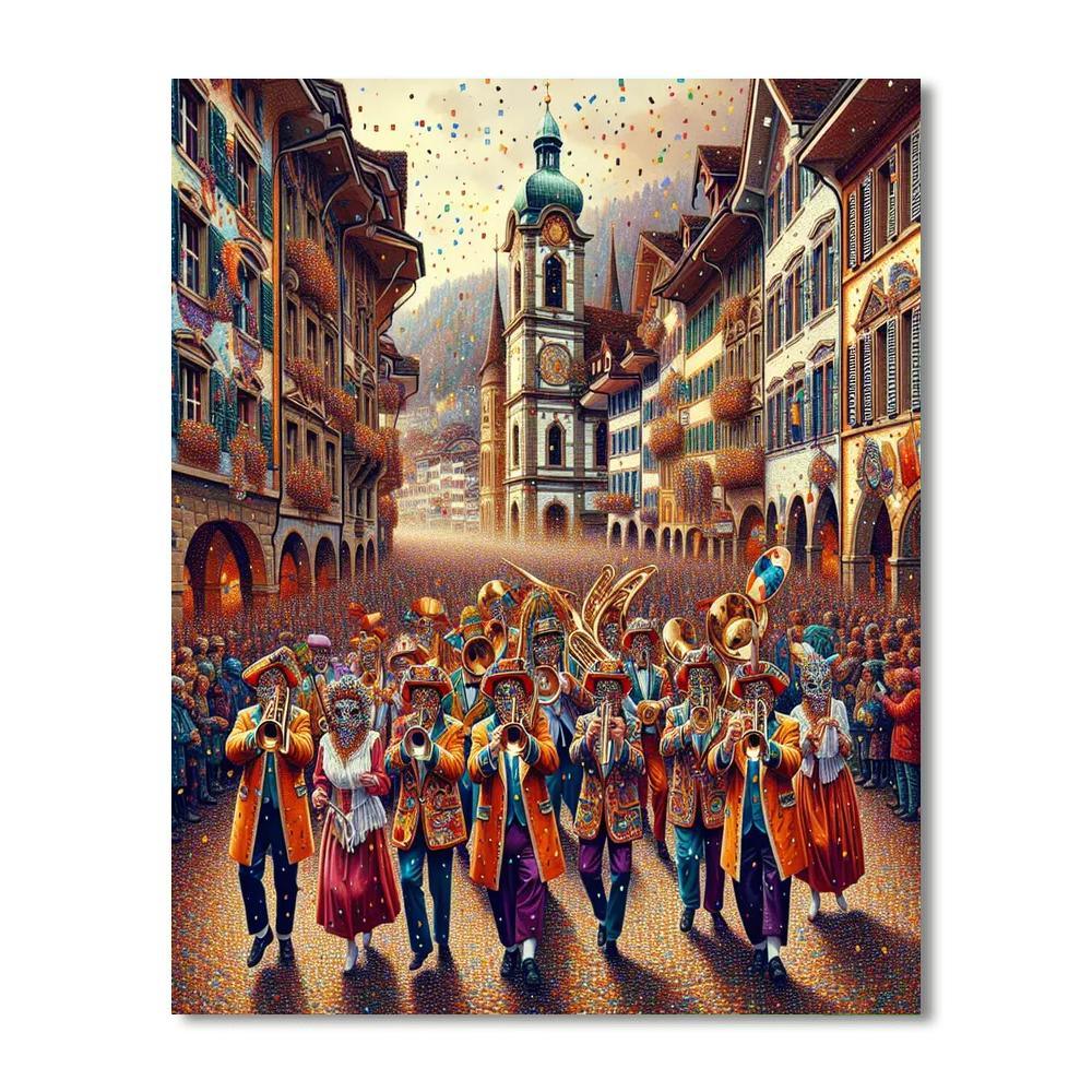 Fasnacht - Lucerne Paint By Numbers Art