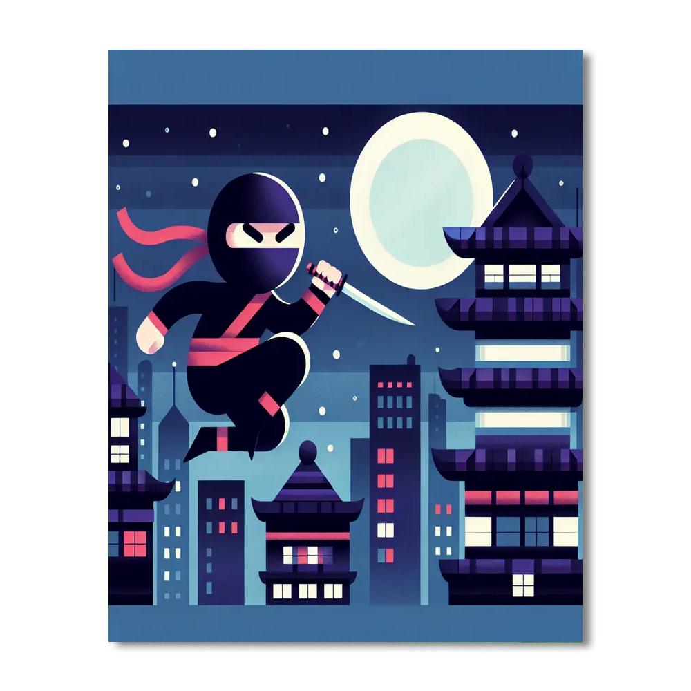 Ninja Warrior Paint By Number