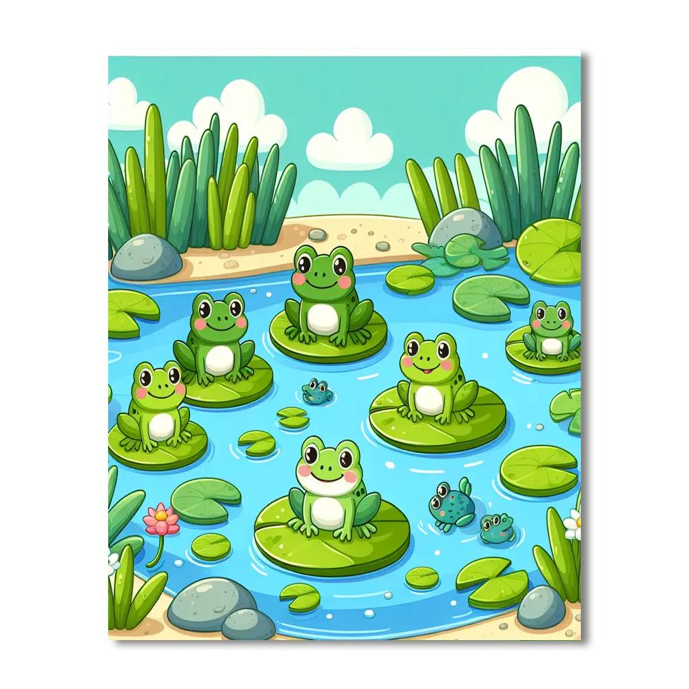 Froggy Pond Life Numbered Painting Kits