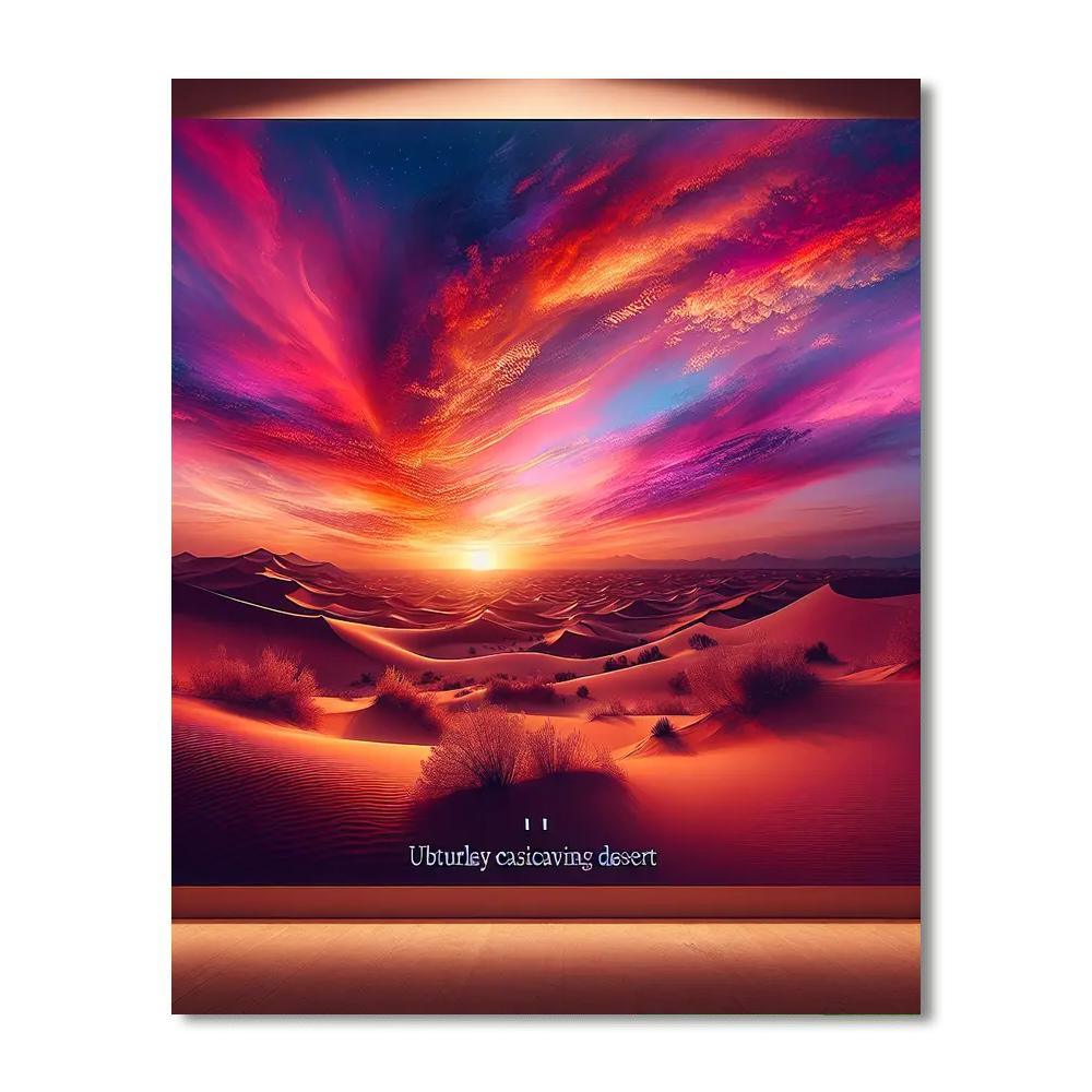 Exquisite Desert Sunset Paint By Numbers Kits