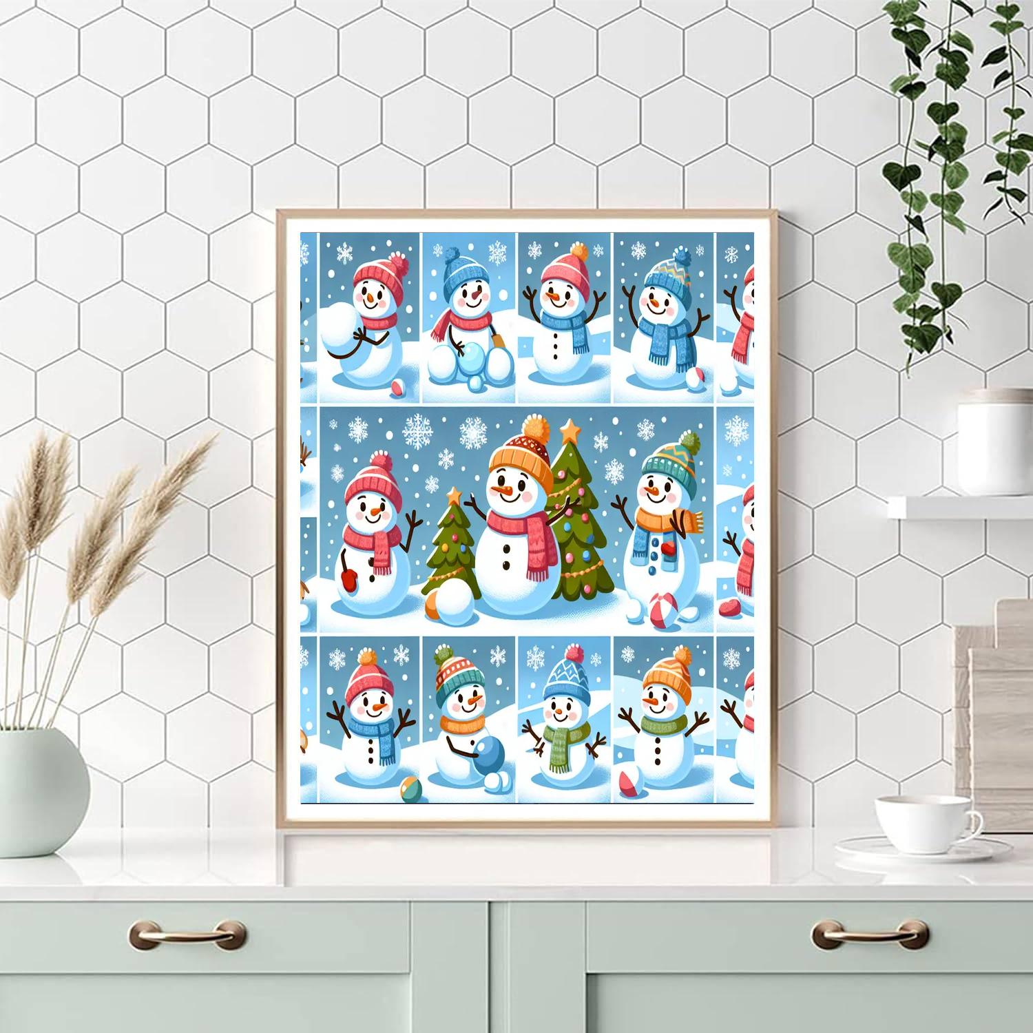 Silly Snowman Party Paint By Numbers Kits