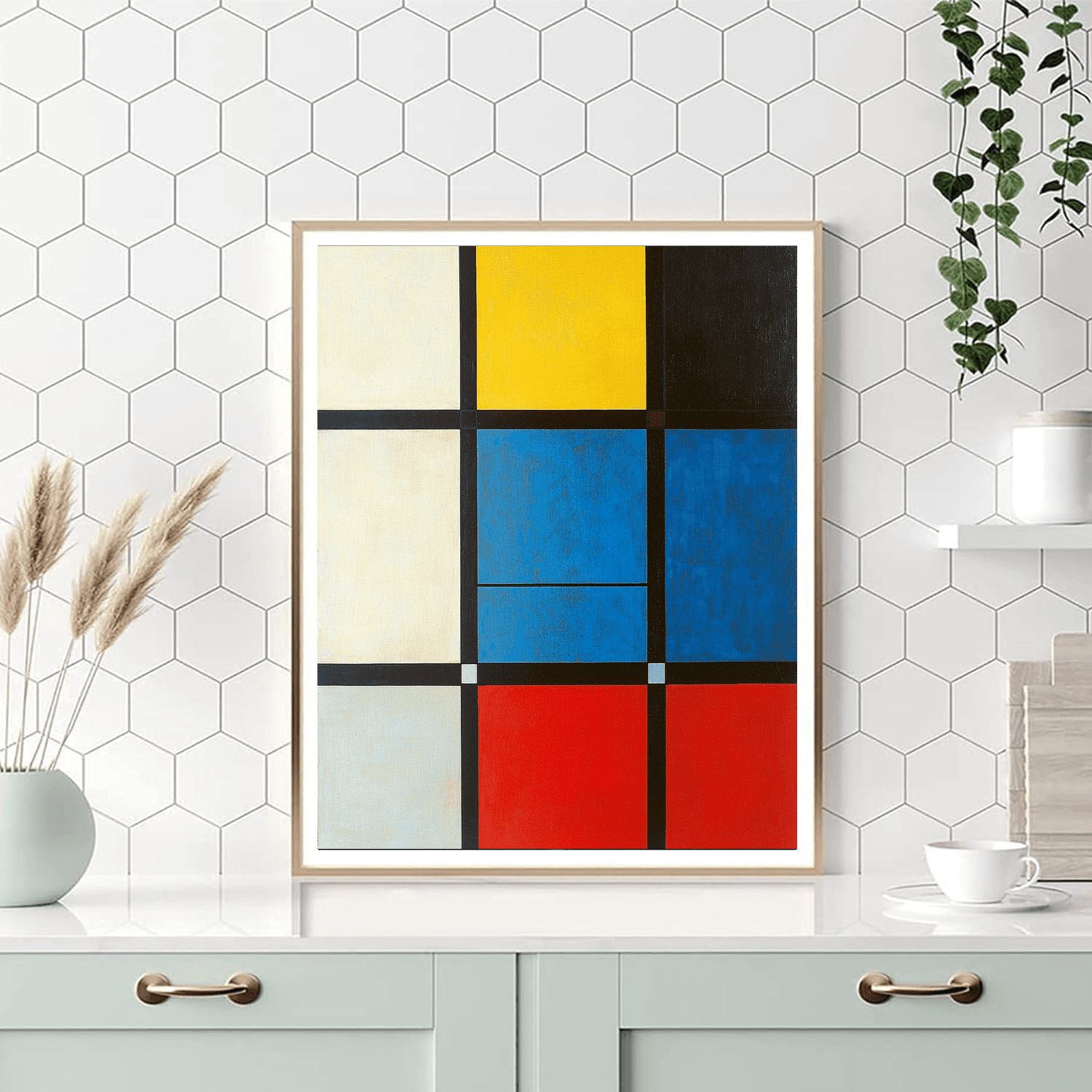 Mondrian Inspired Sublime Patterns  Numbered Painting Kits