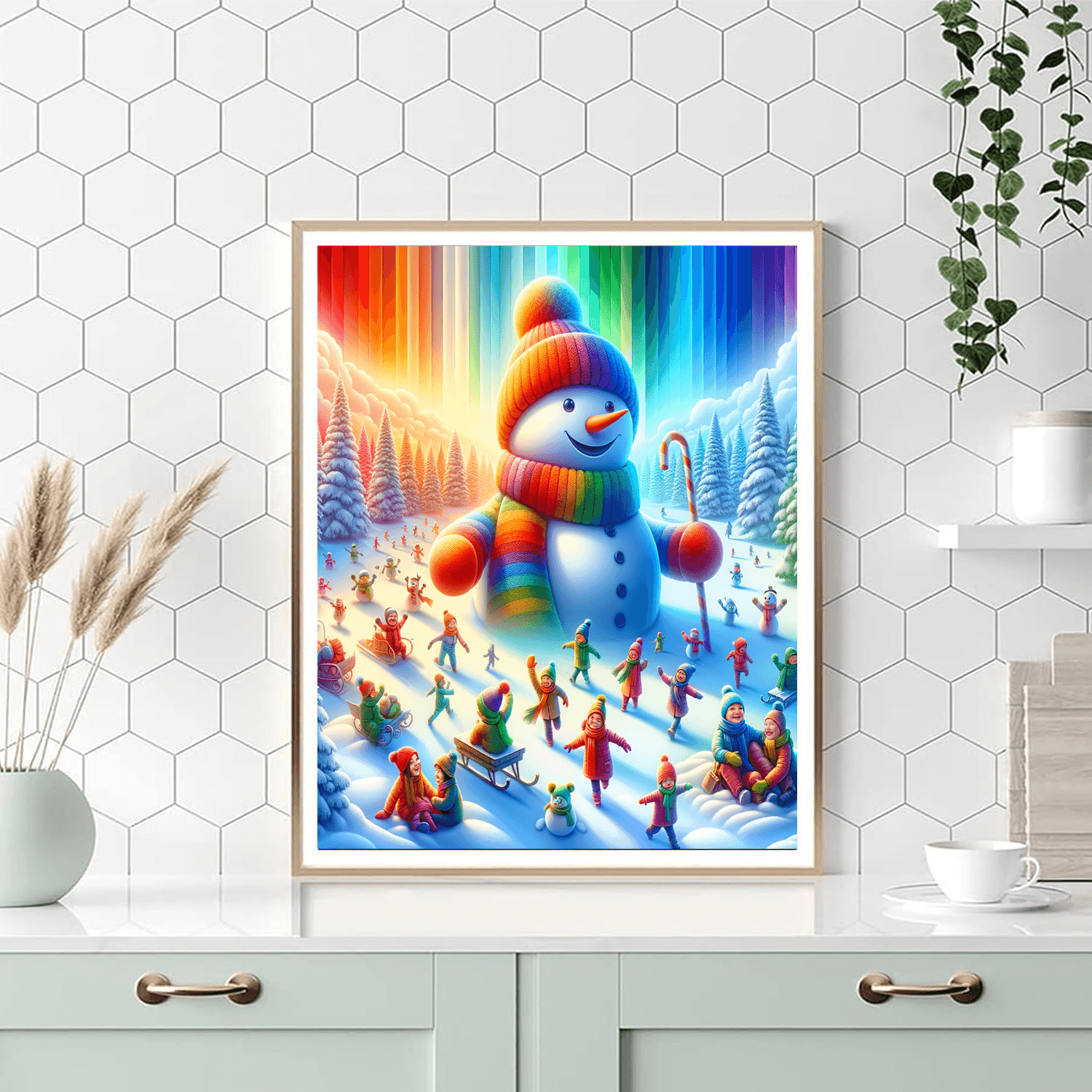 Charming Snowman Fun Paint By Number