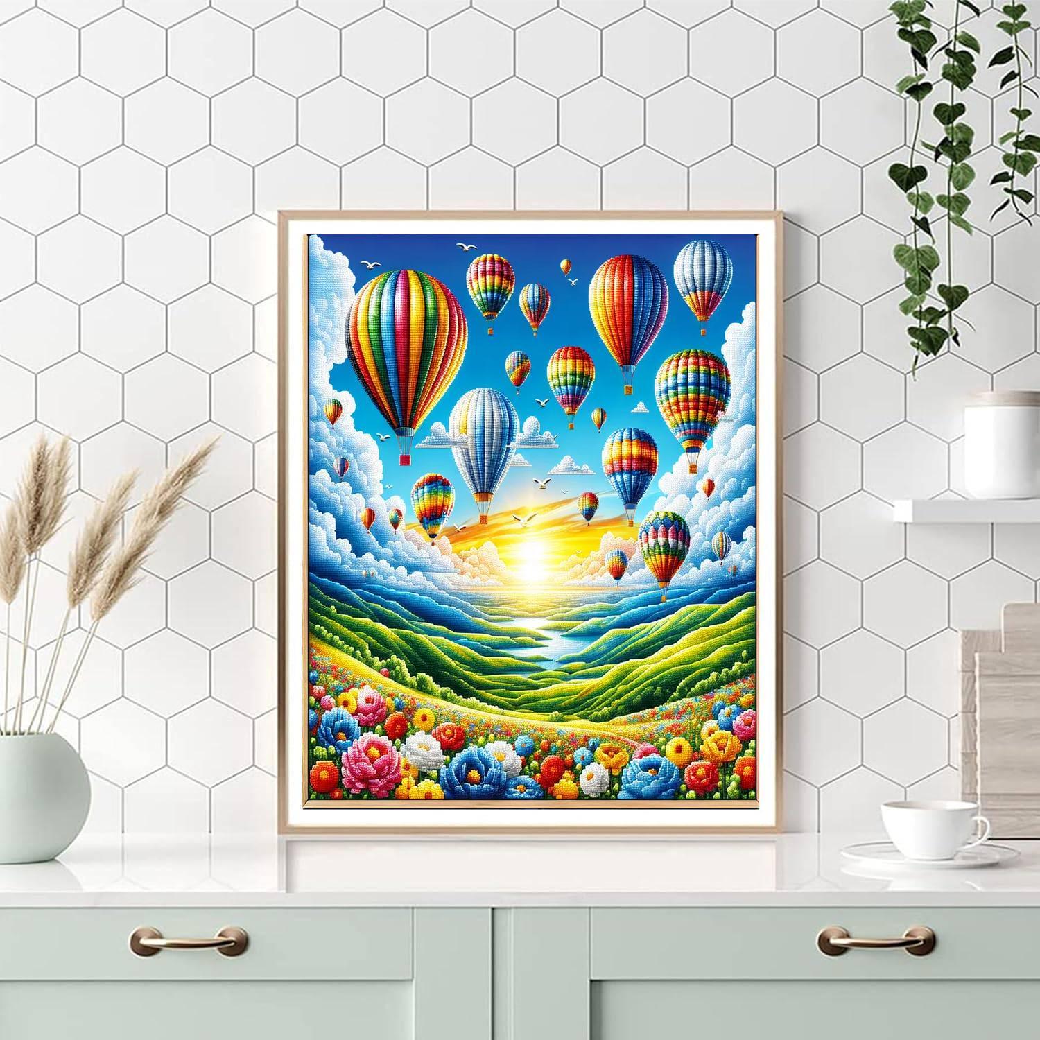 Aerial Balloon Journey Numbered Painting Kits