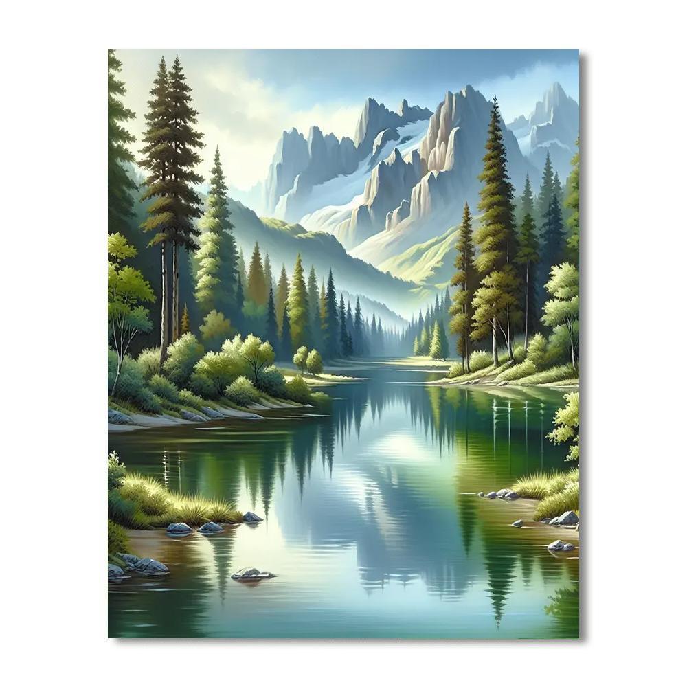 Calm Reflections Of Nature Paint By Color