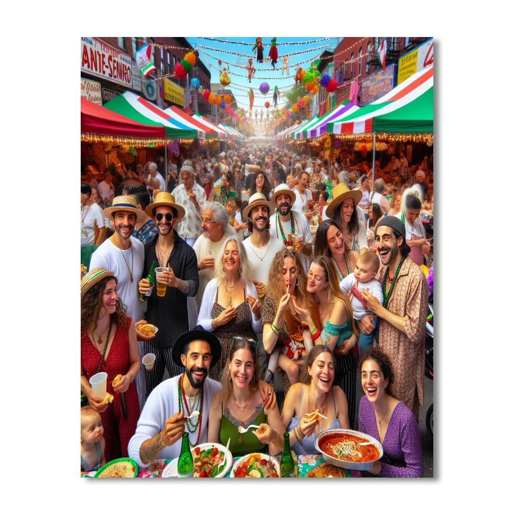 Festival Of San Gennaro - Usa Paint By Numbers Art