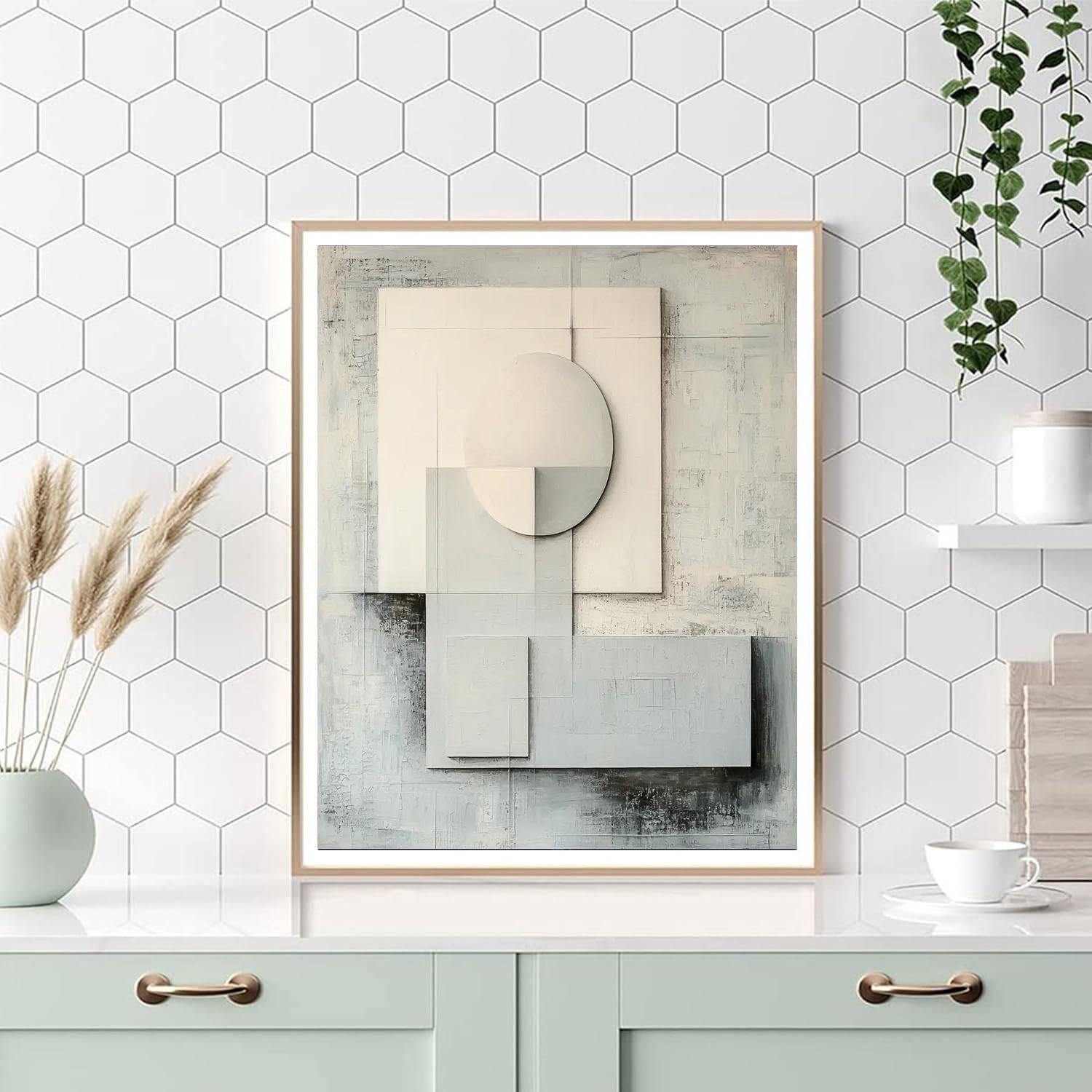 Kazimir Malevich Inspired Geometric Whisper  DIY Paint By Numbers