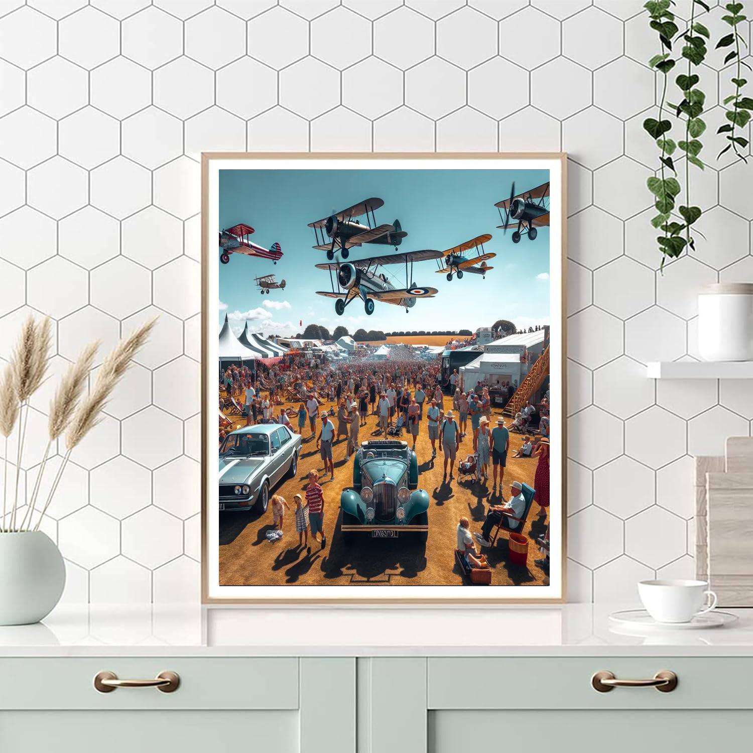 Wings And Wheels Number Painting