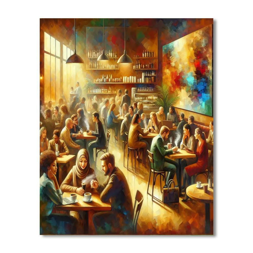 Cozy Coffee Shop Paint By Number