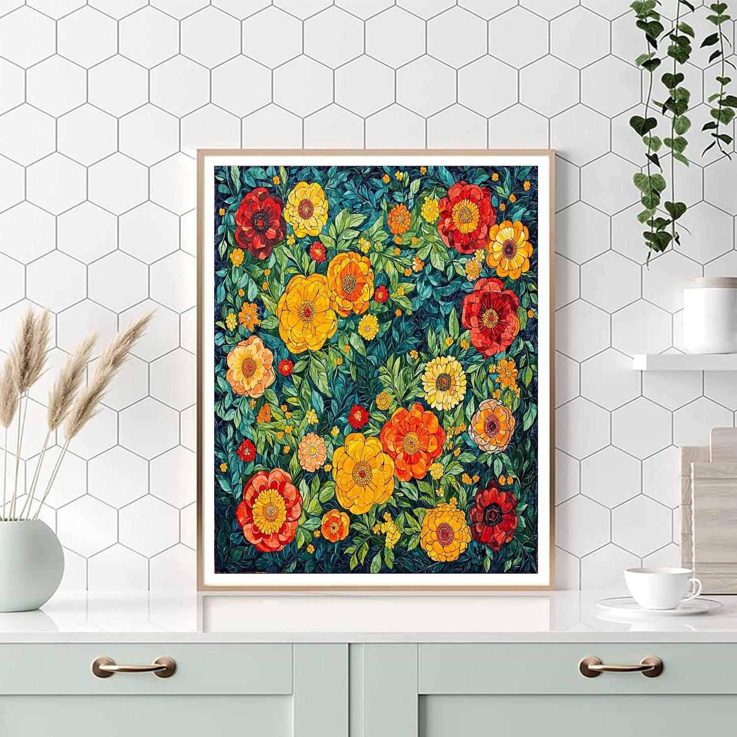 Frida Kahlo Inspired Emotional Gardens  Painting Number Kit
