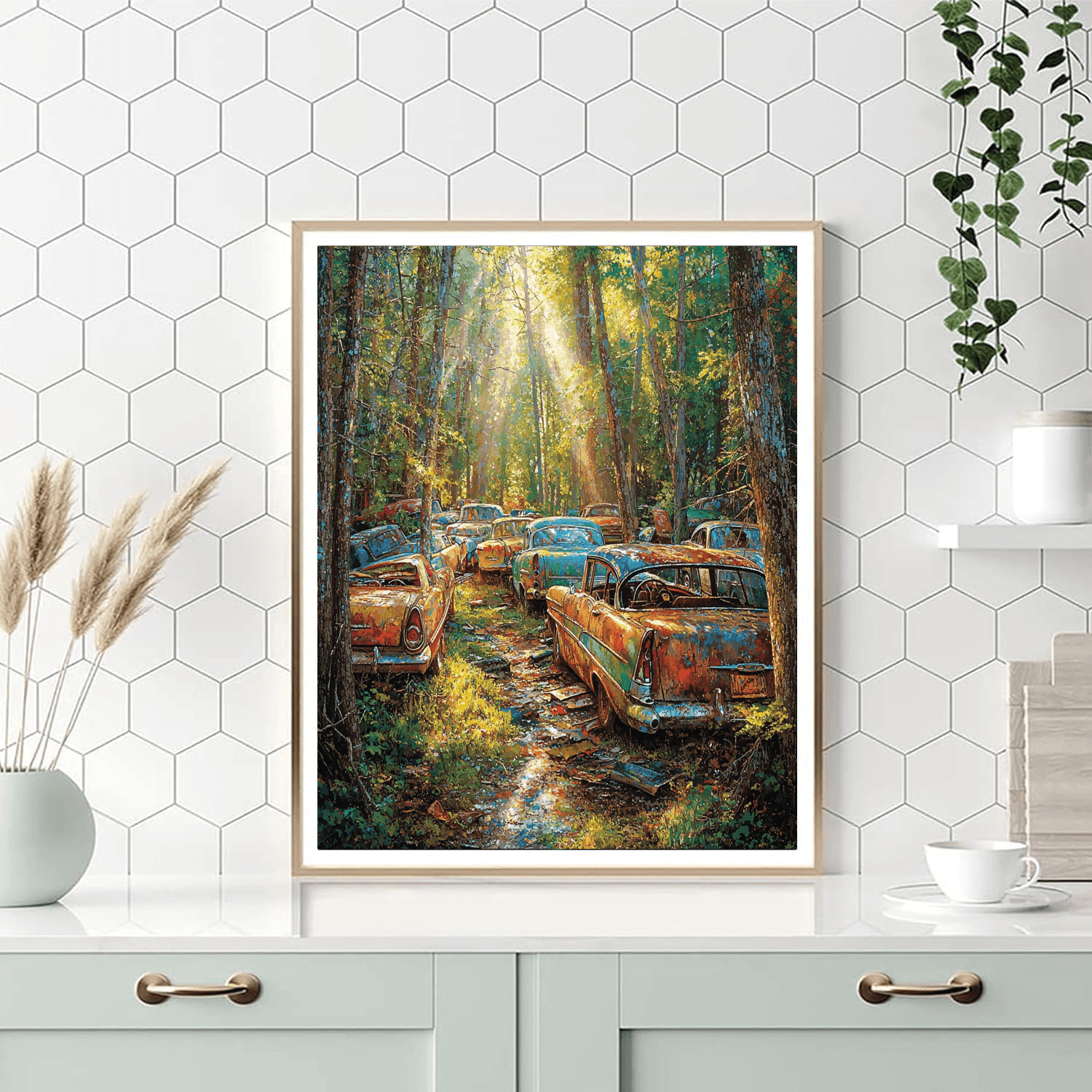 Old Car City Number Painting