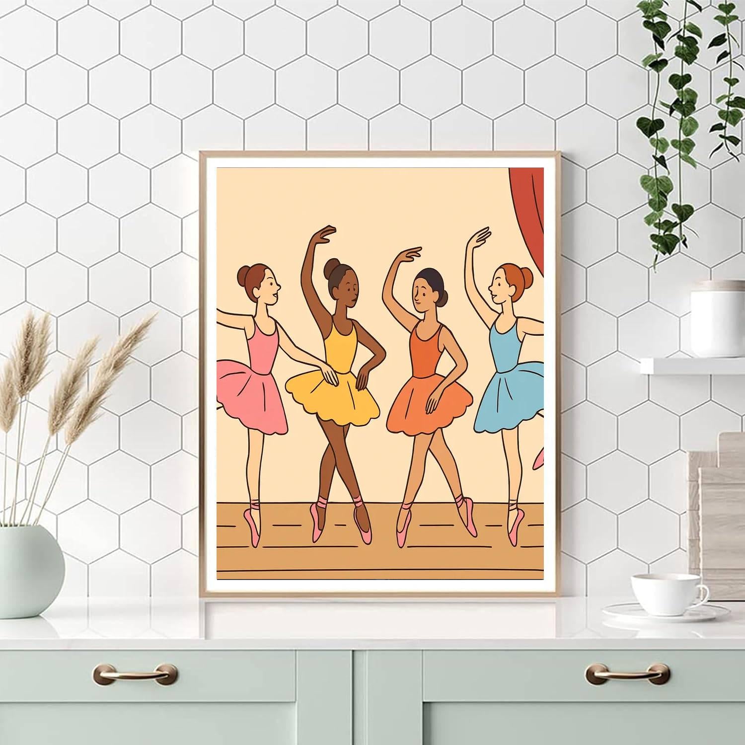 Ballet Performance DIY Paint By Numbers