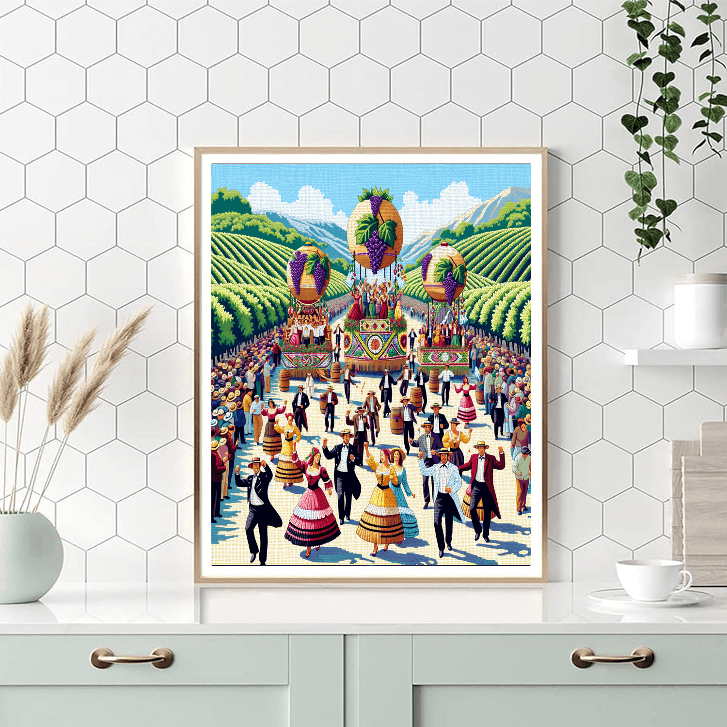 Grape Harvest Festival - Mendoza, Argentina Painting By Numbers Kit