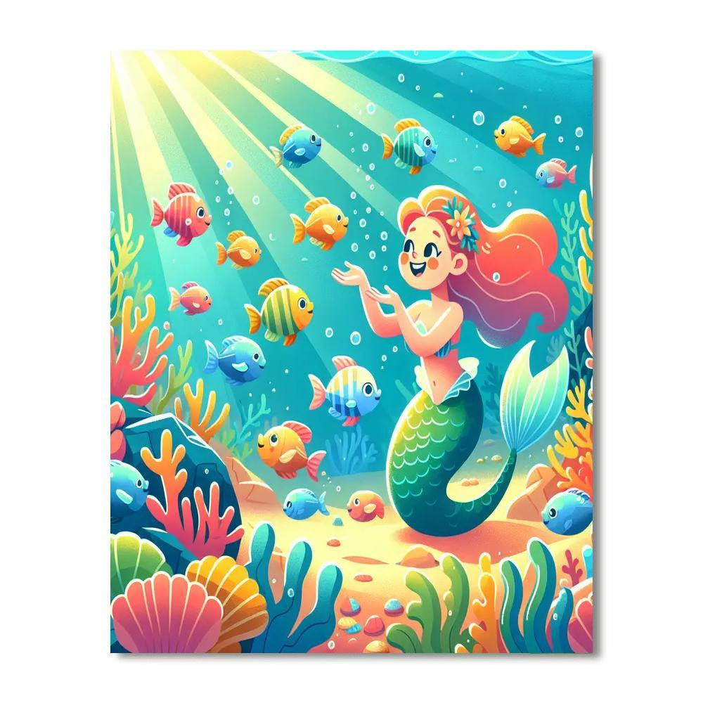 Magical Mermaid Tales Paint By Numbers Kits