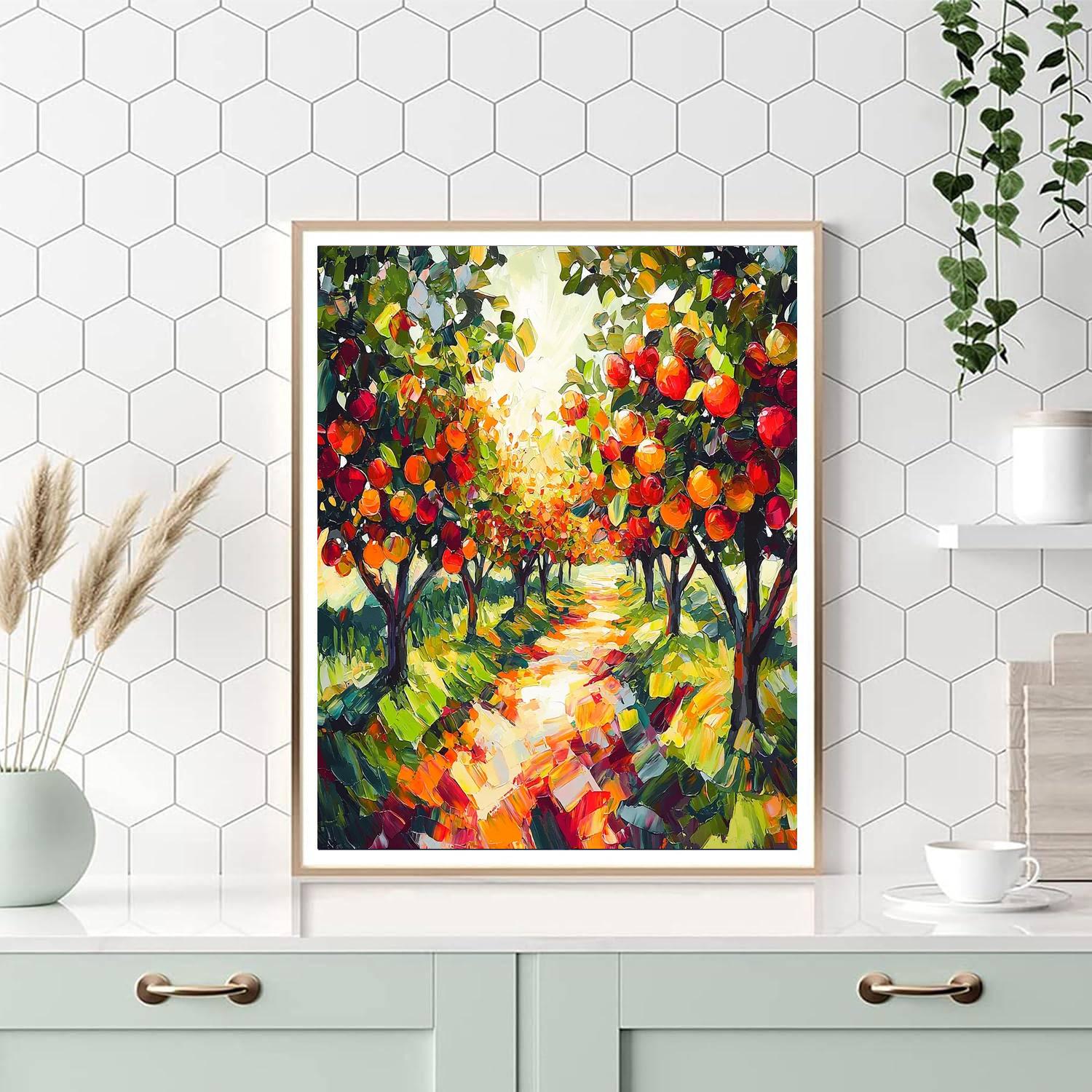 Paul Cézanne Inspired Vibrant Orchard Dreams  Paint By Numbers Kits