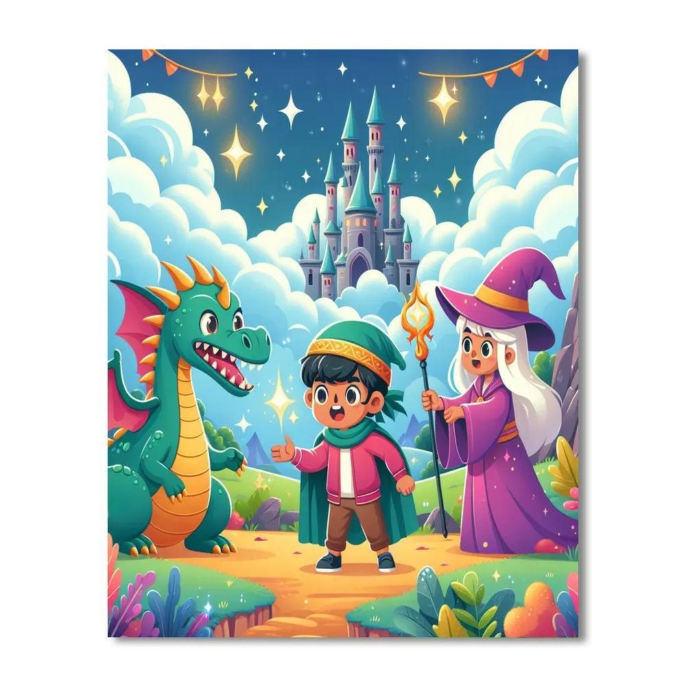 Fantasy Adventure Realm Paint By Numbers