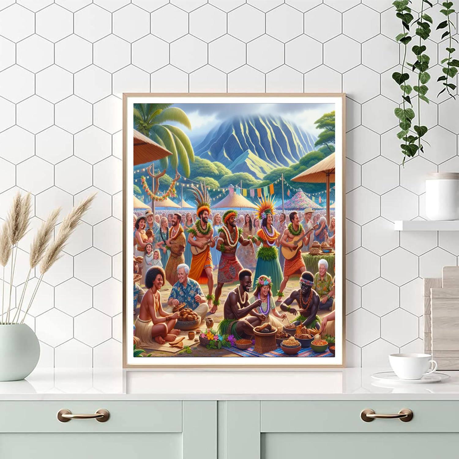 Pahoa's Lava Festival Paint By Numbers