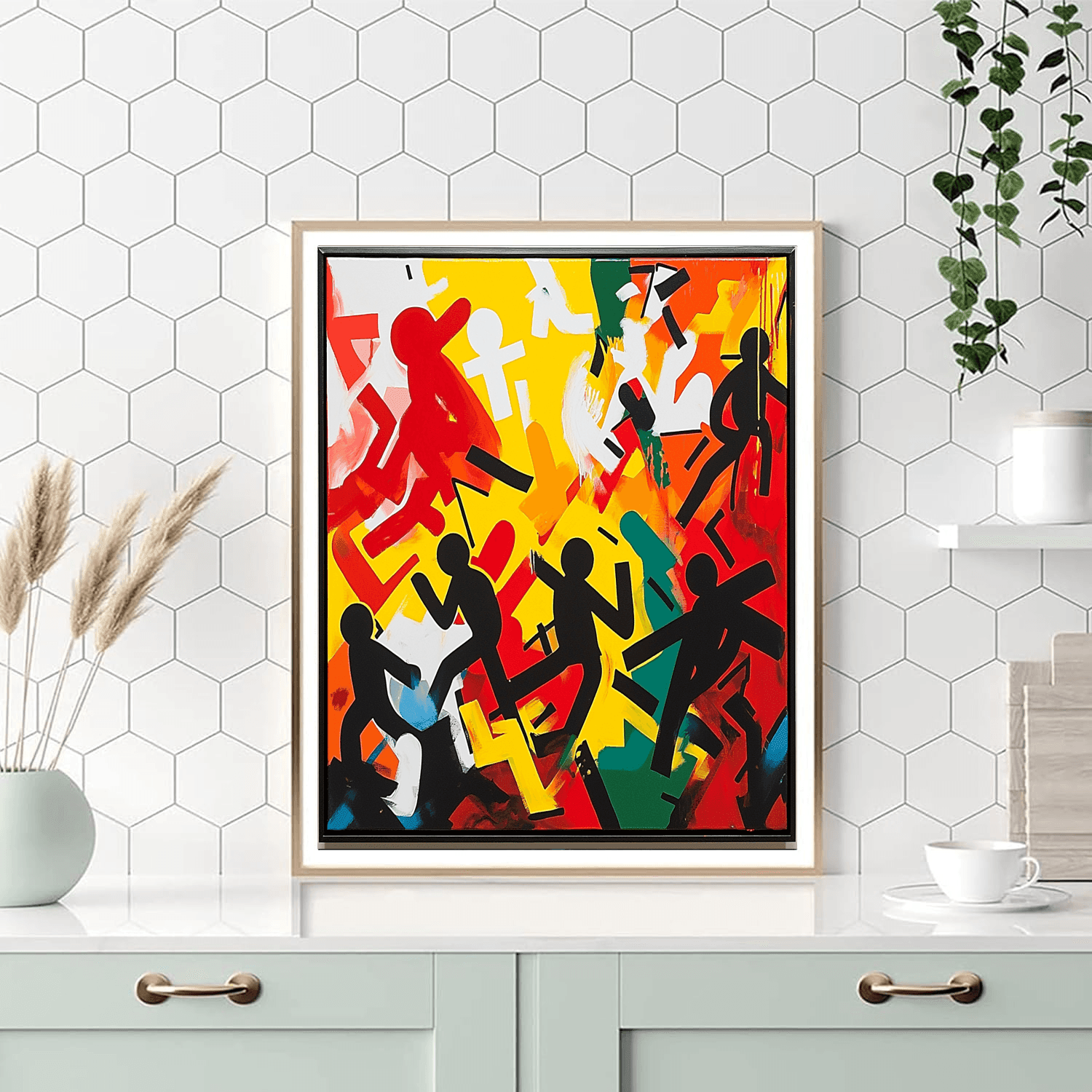 Keith Haring Inspired Kaleidoscope Of Dreams  Painting By Numbers Kit