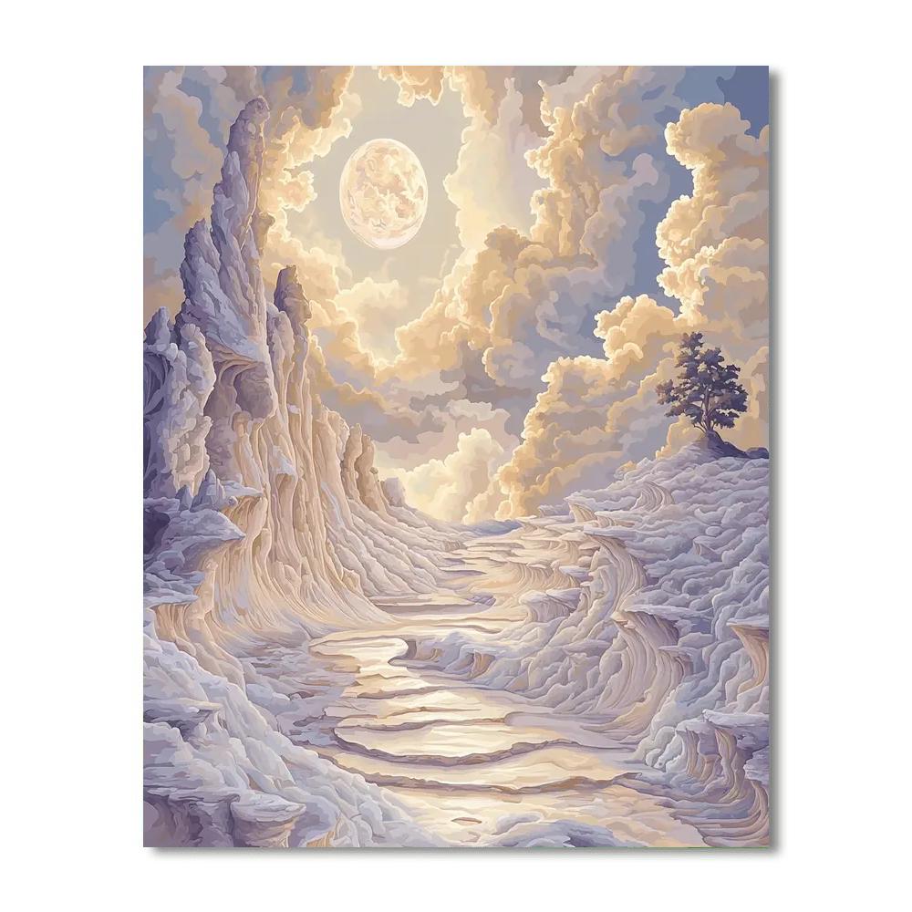 Michelangelo Inspired Ethereal Realm  Paint By Numbers