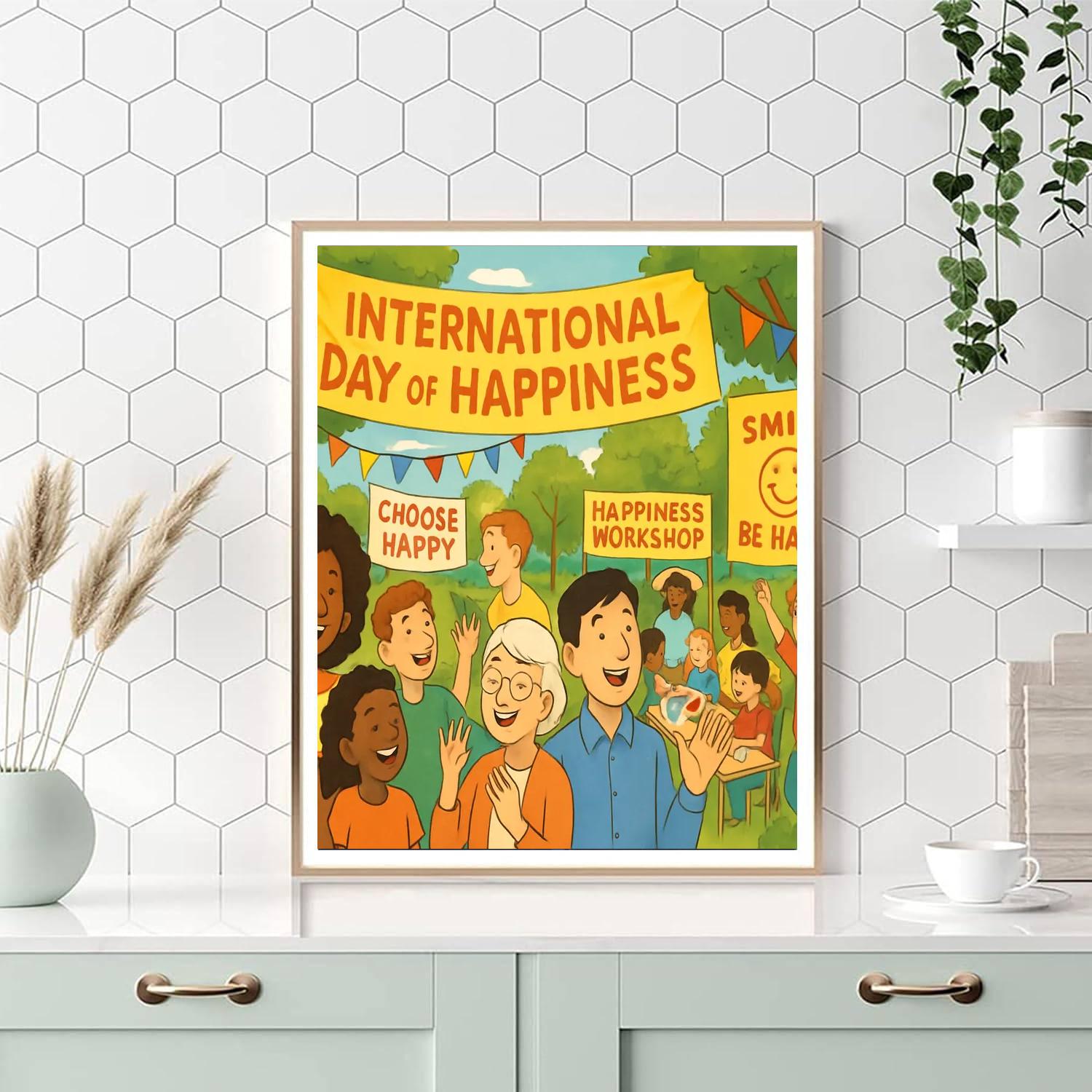 International Day Of Happiness - Global Paint By Number