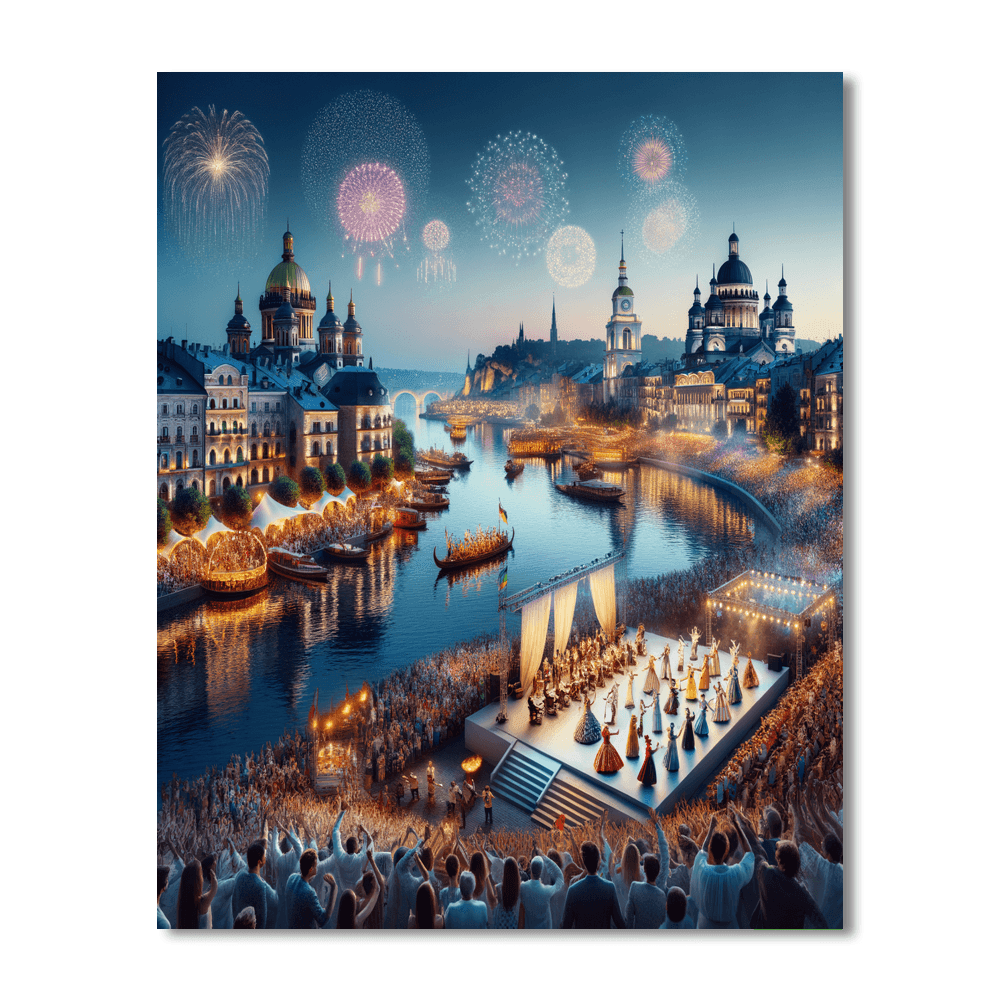The White Nights Festival - St. Petersburg Painting By Numbers Kit