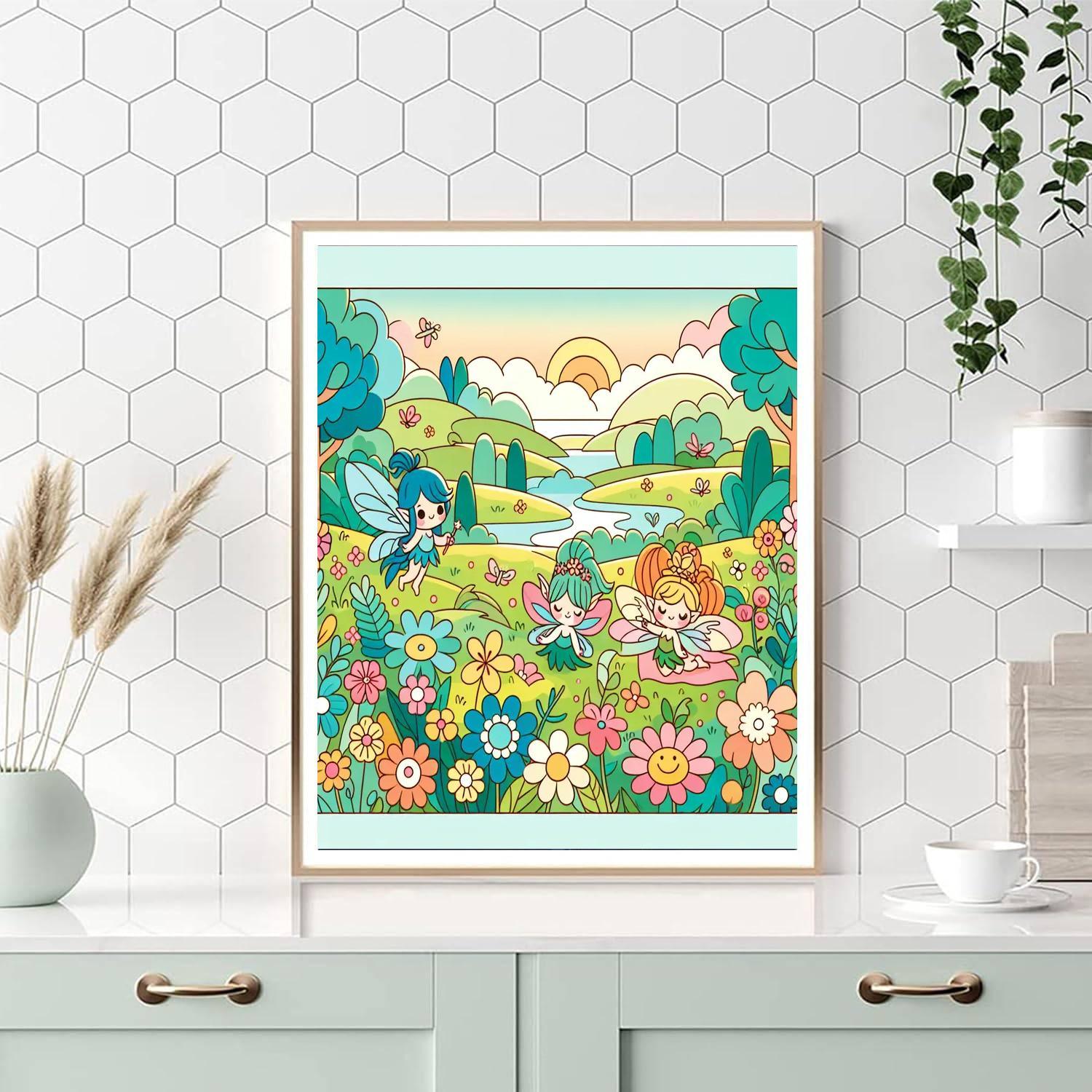 Magical Meadow Of Creatures Paint By Numbers Kits
