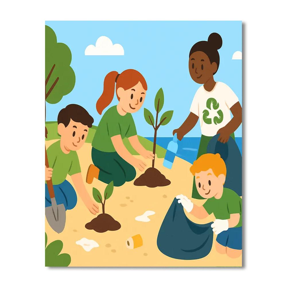 Eco Adventure Team Numbered Painting Kits