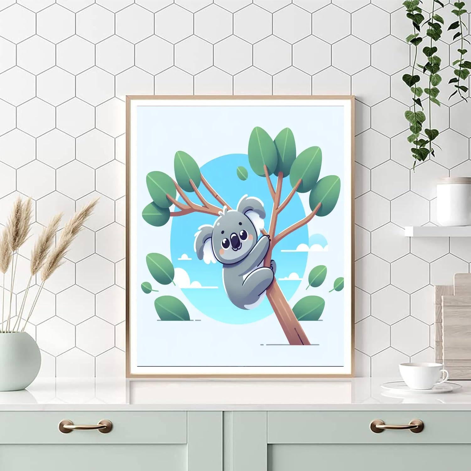 Curious Koala Cub Paint By Color