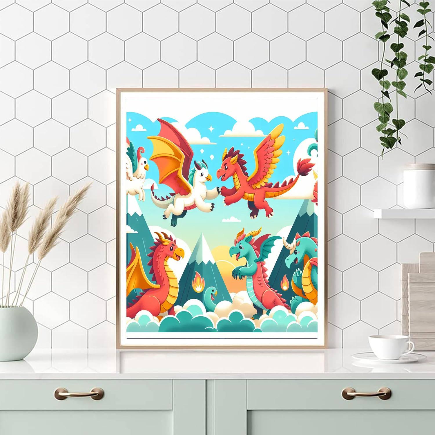 Mythical Beast Adventures Painting By Numbers Kit