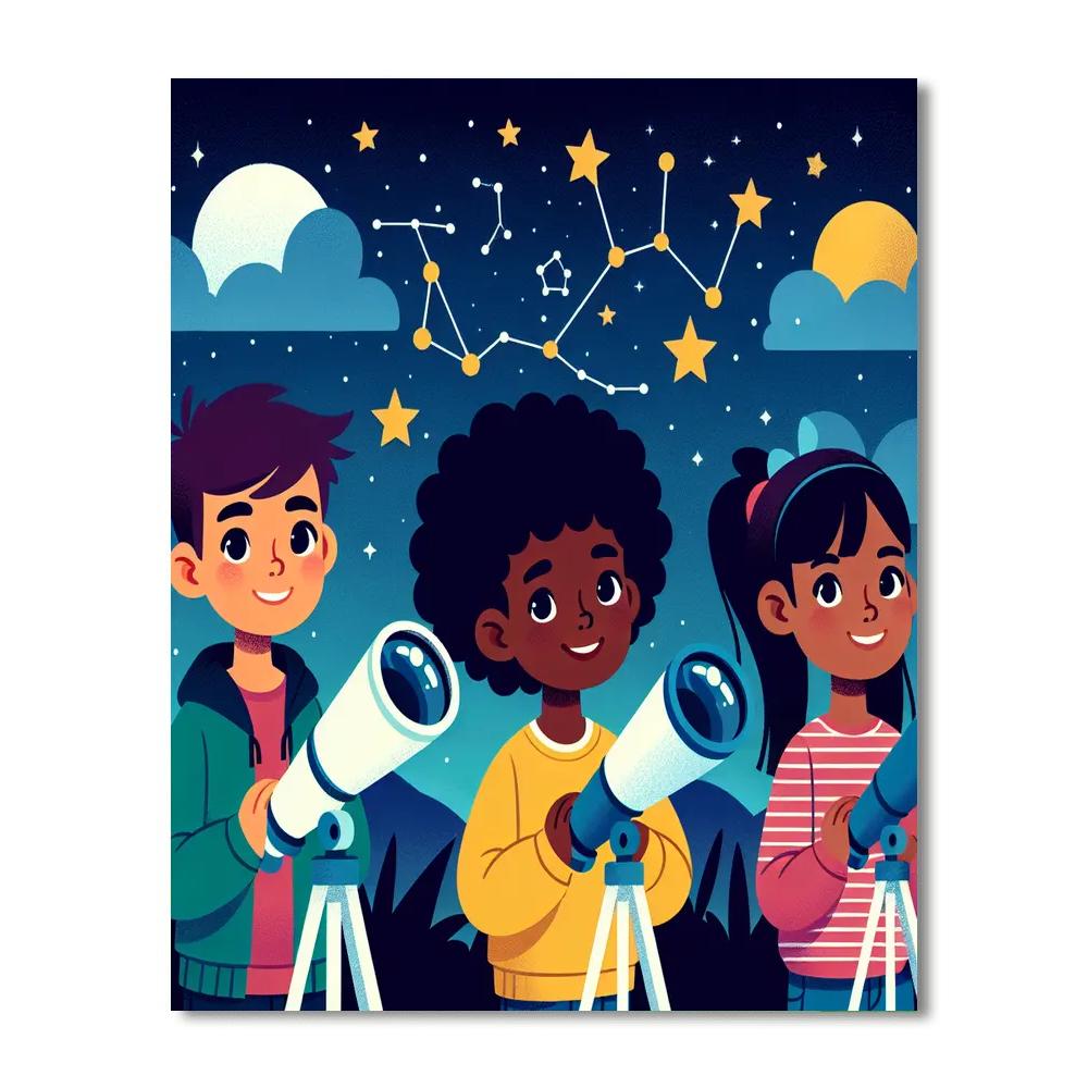 Starlight Astronomy Adventure Painting By Numbers Kit