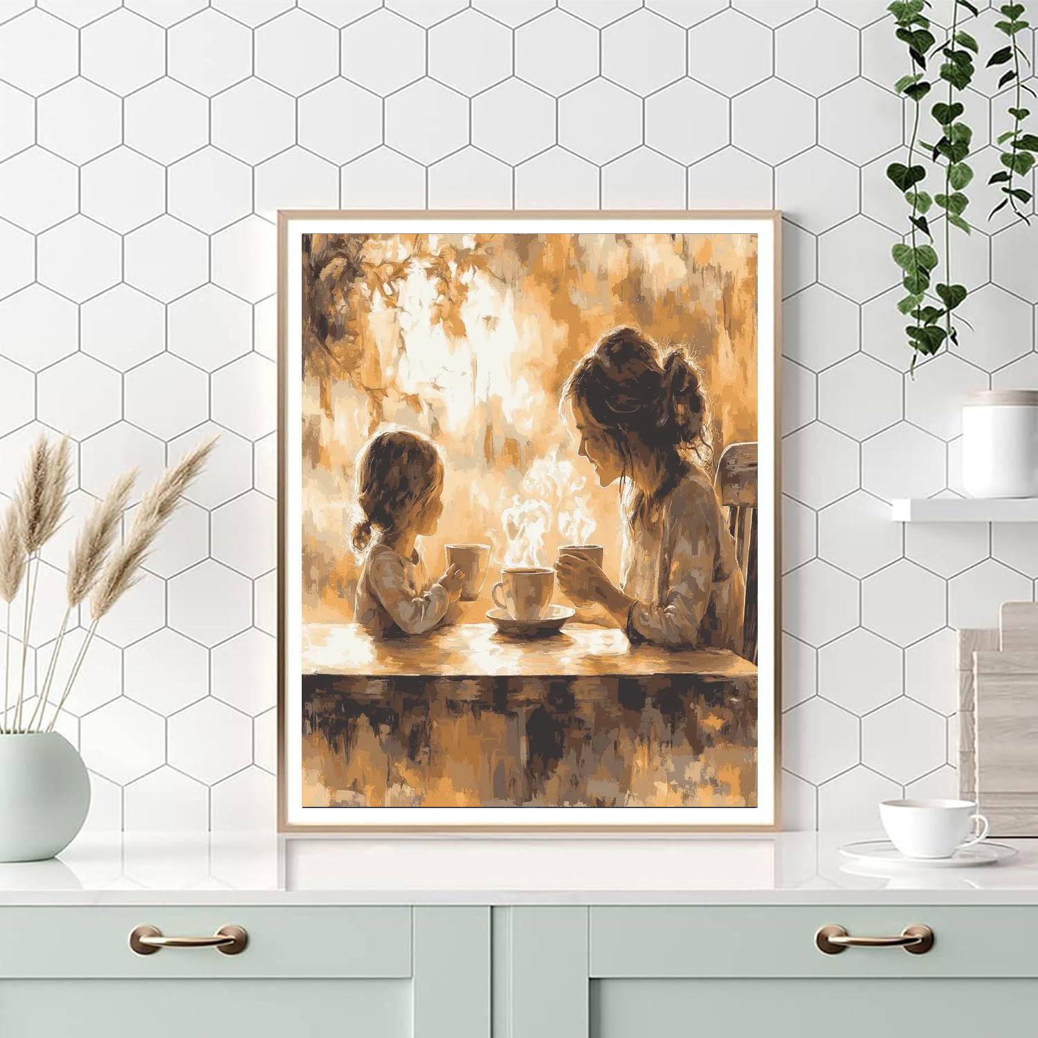 Morning Coffee Together DIY Paint By Numbers