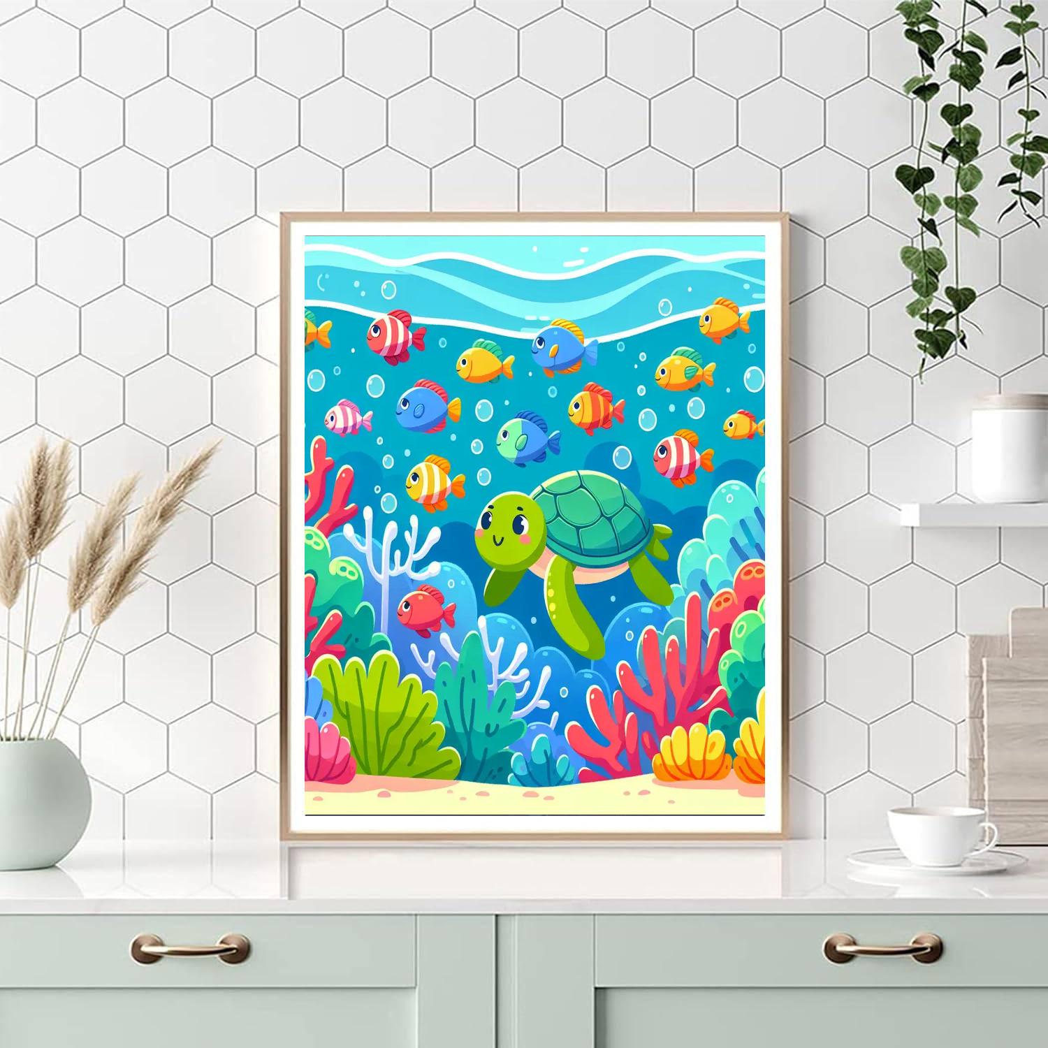 Mysterious Undersea Kingdom Painting Number Kit