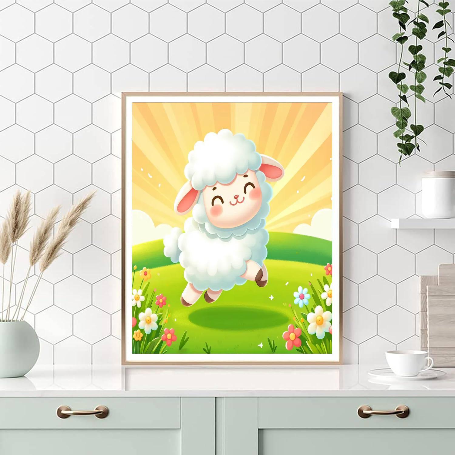 Fuzzy Lamb Paint By Numbers