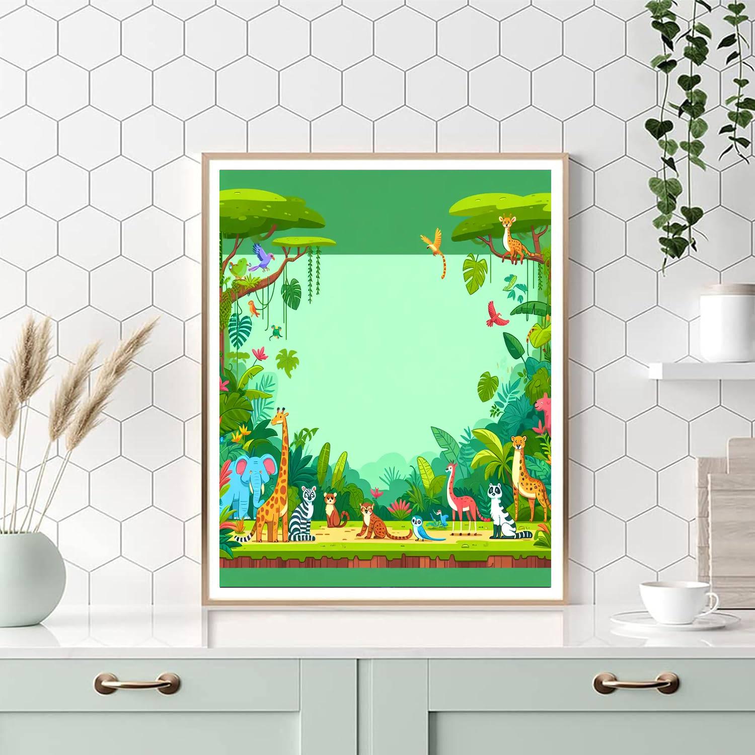 Journey Through The Rainforest Numbered Painting Kits