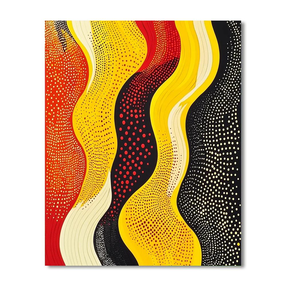 Yayoi Kusama Inspired Transcendental Connections  DIY Paint By Numbers