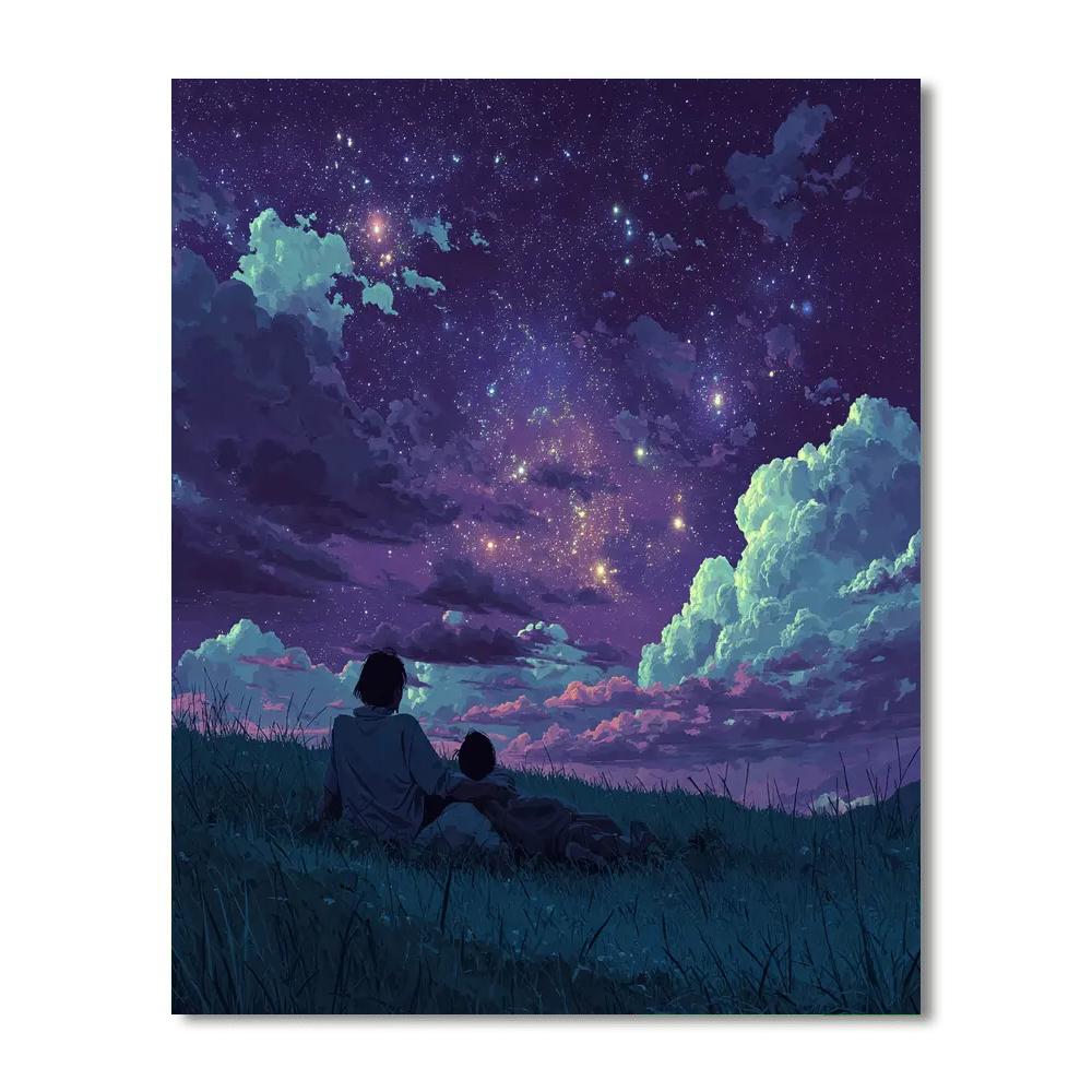 Starry Dreams Of A Mother Paint By Number