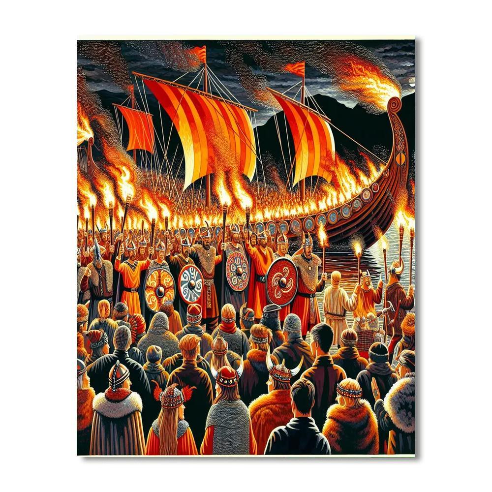 Up Helly Aa - Lerwick, Shetland Islands Paint By Numbers Art