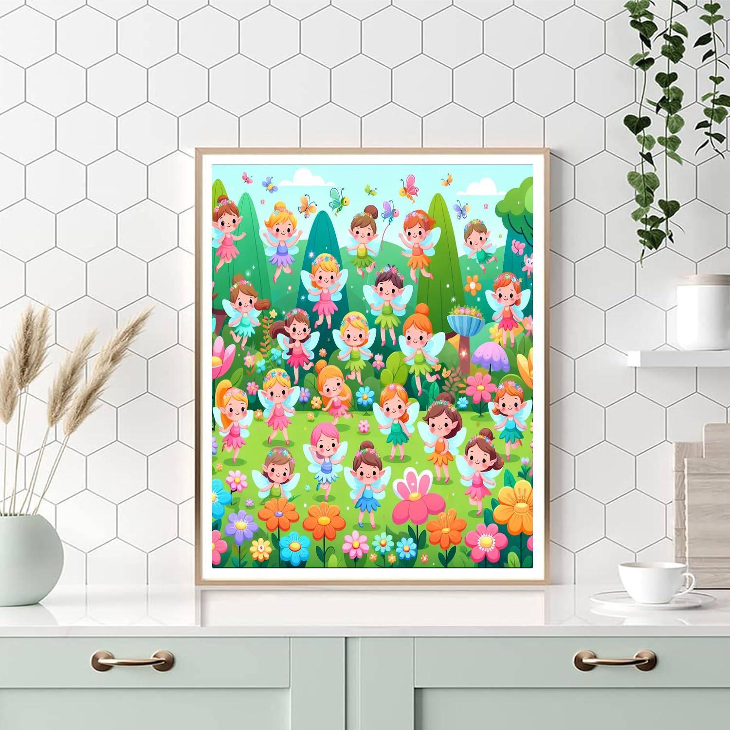 Magical Fairy Gathering Numbered Painting Kits