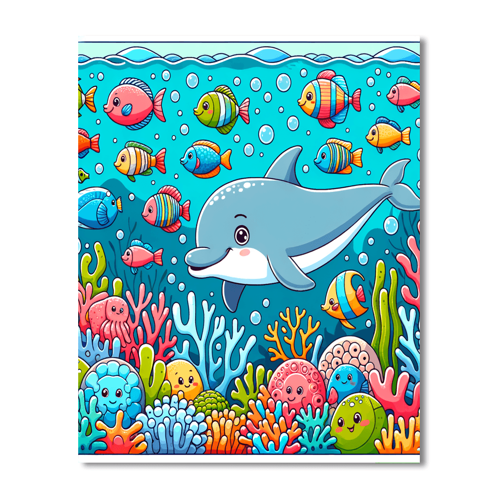 Underwater Fantasies DIY Paint By Numbers