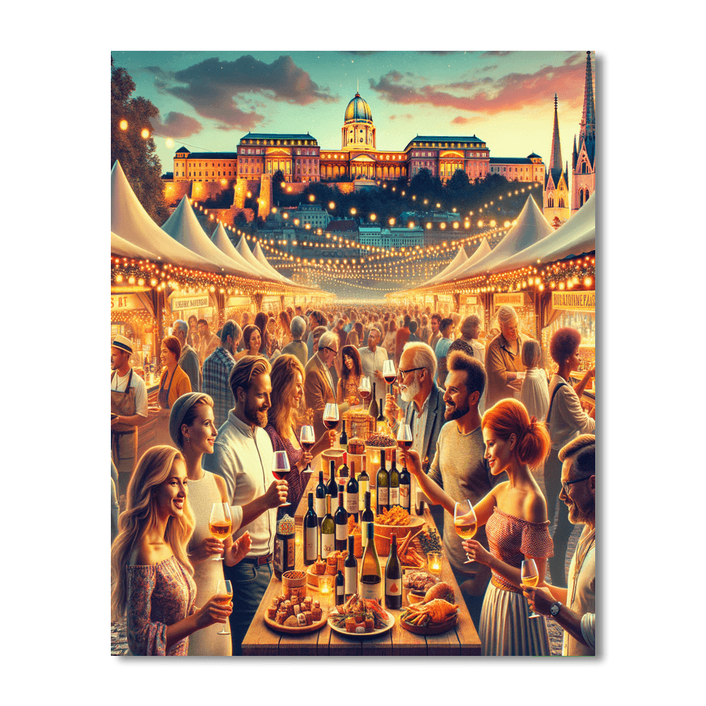Budapest Wine Festival - Hungary Paint By Color