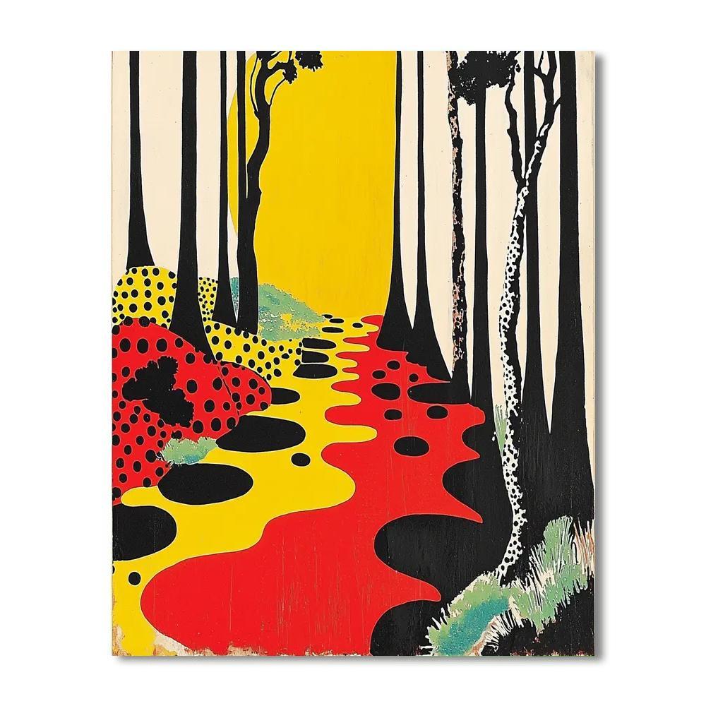 Yayoi Kusama Inspired Polka Paradise  Paint By Number