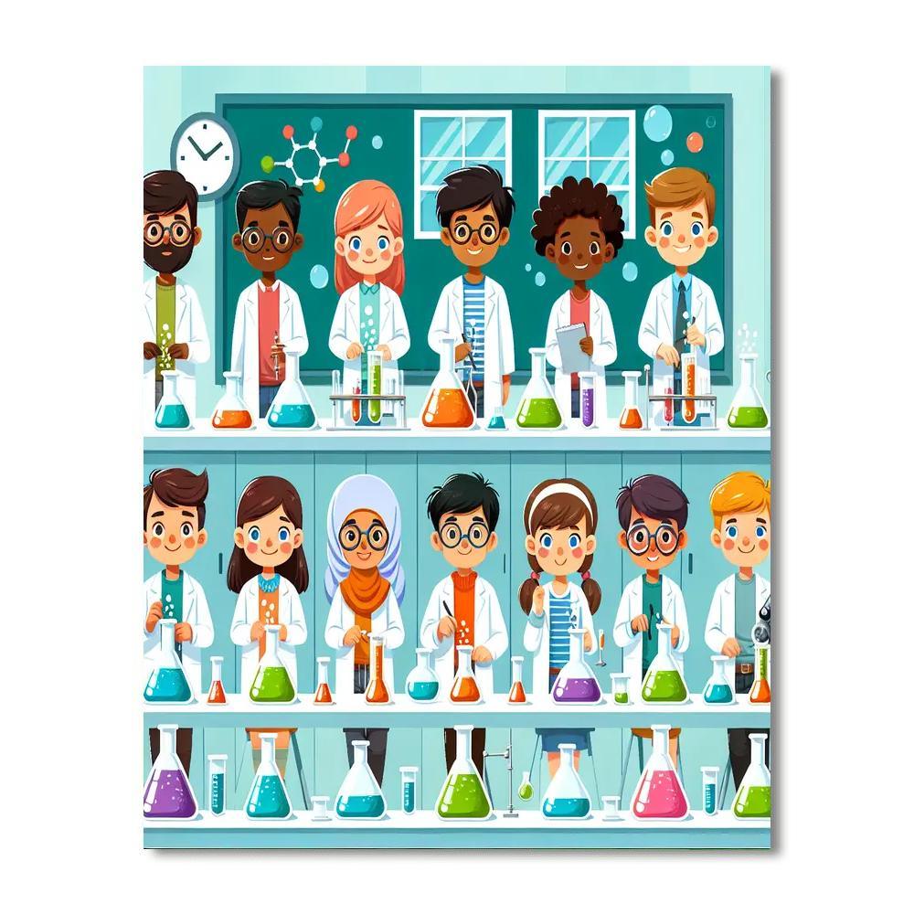 Science Lab Expedition Paint By Number