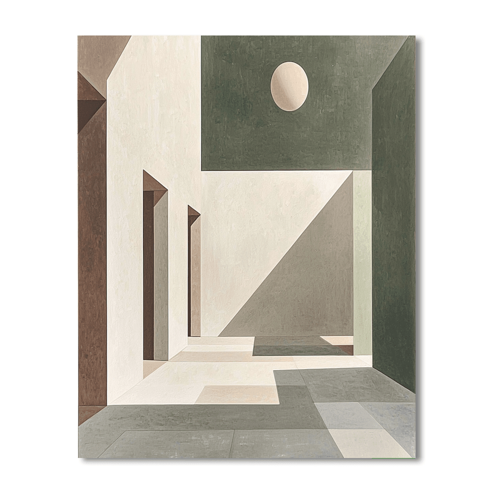 Barbara Hepworth Inspired Hepworth's Geometric Landscapes  Paint By Numbers Kits