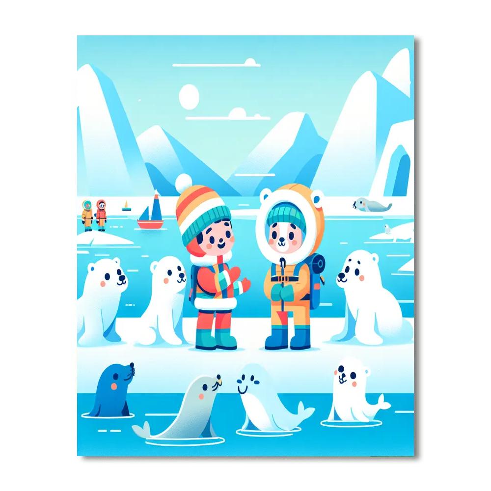 Arctic Polar Exploration Paint By Numbers Art