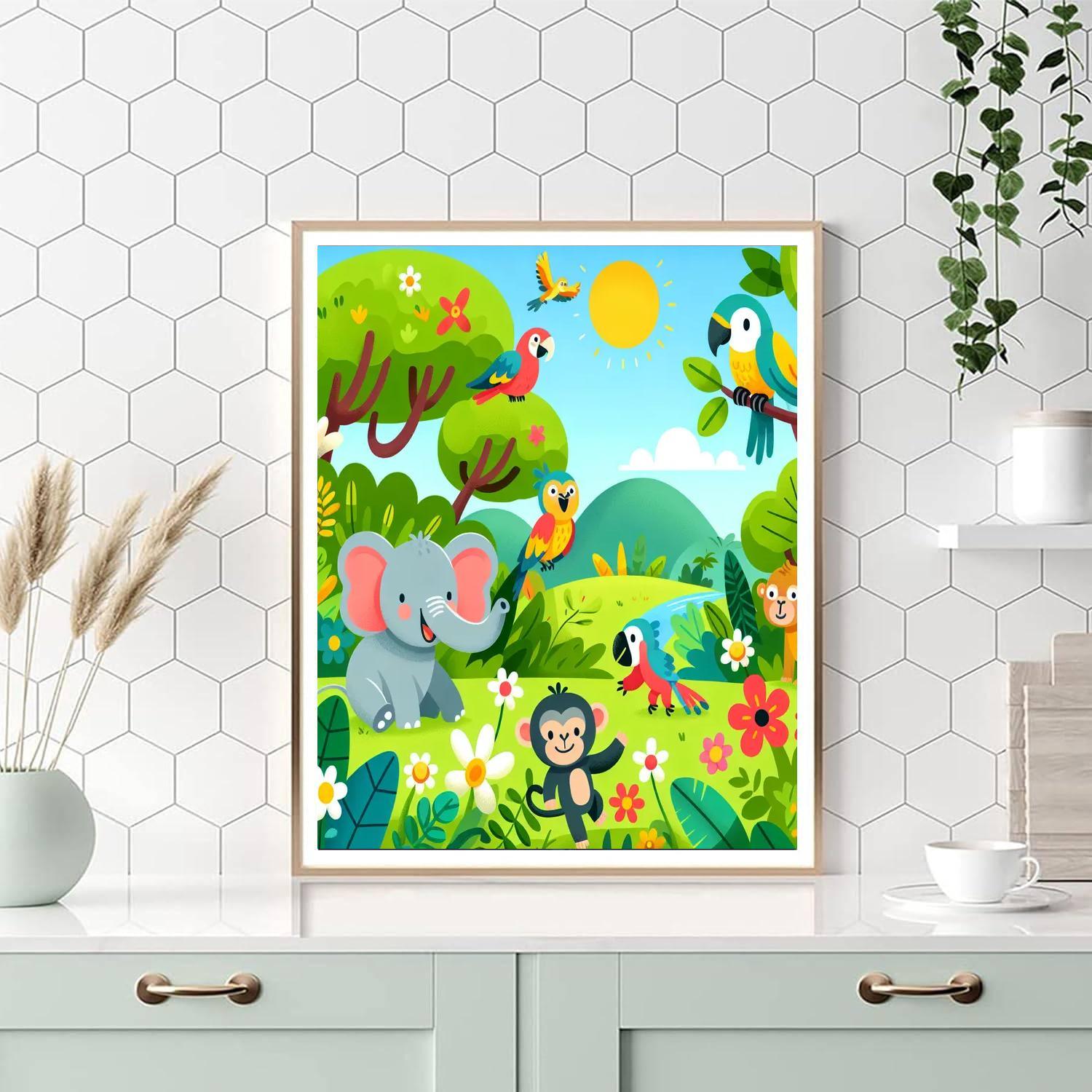 Jungle Explorer Safari Paint By Numbers