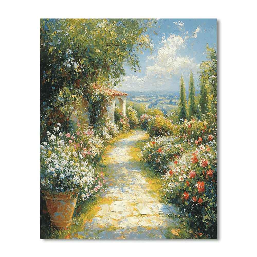 John Constable Inspired Vibrant Pathway  Paint By Numbers Kits