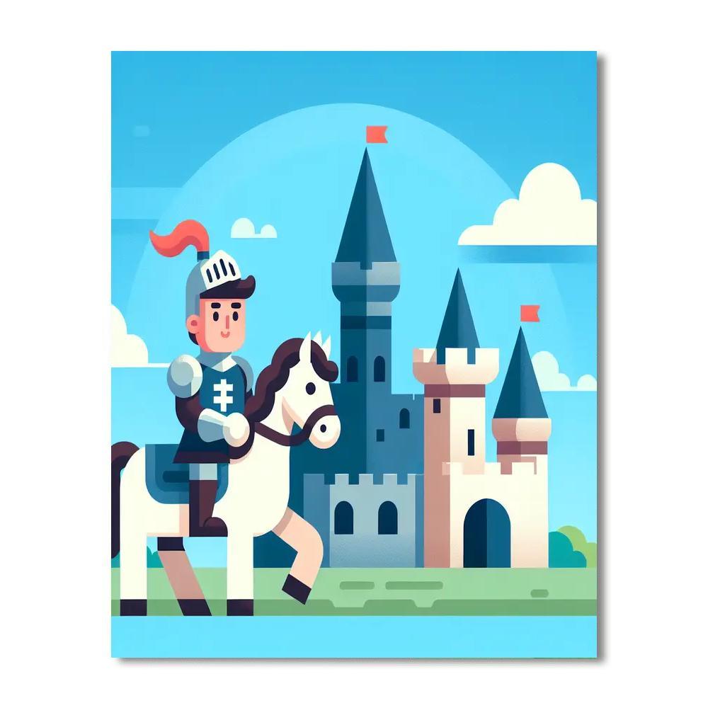 Medieval Adventures Paint By Numbers Art