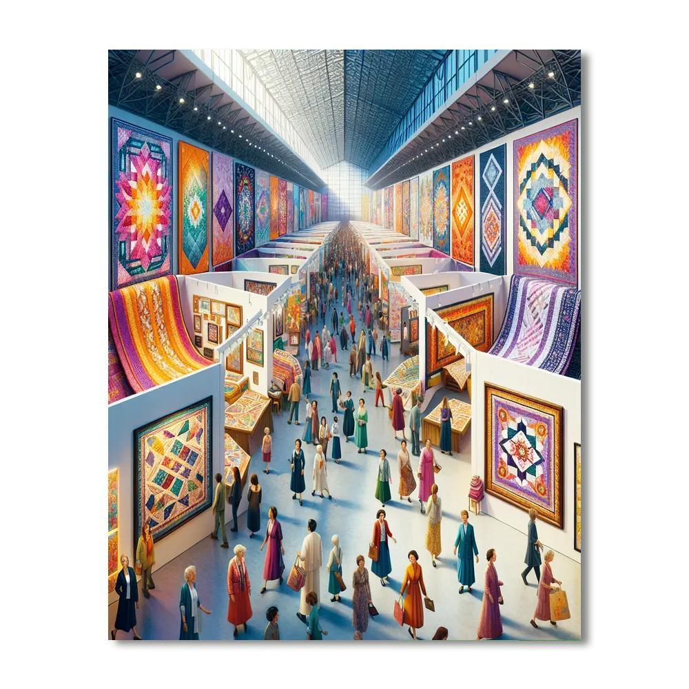 Festival Of Quilts - England Painting By Numbers Kit