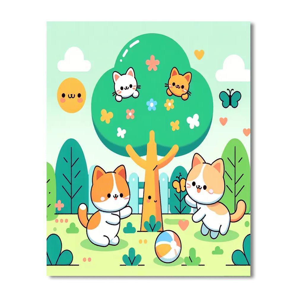 Curious Cat's Playground Paint By Numbers Kits